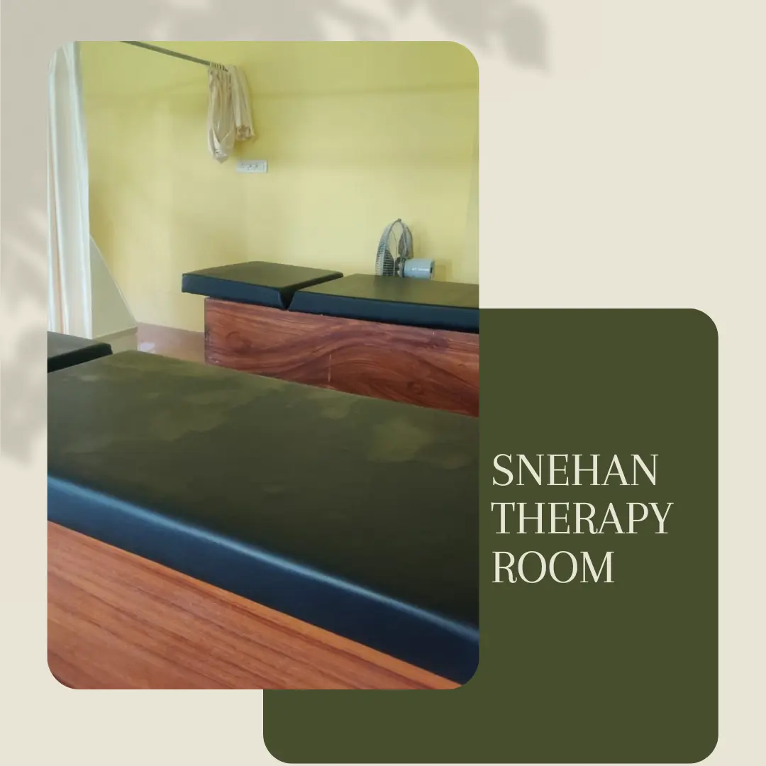 Pic of Snehan Therapy Room at Samhita Wellness Retreat