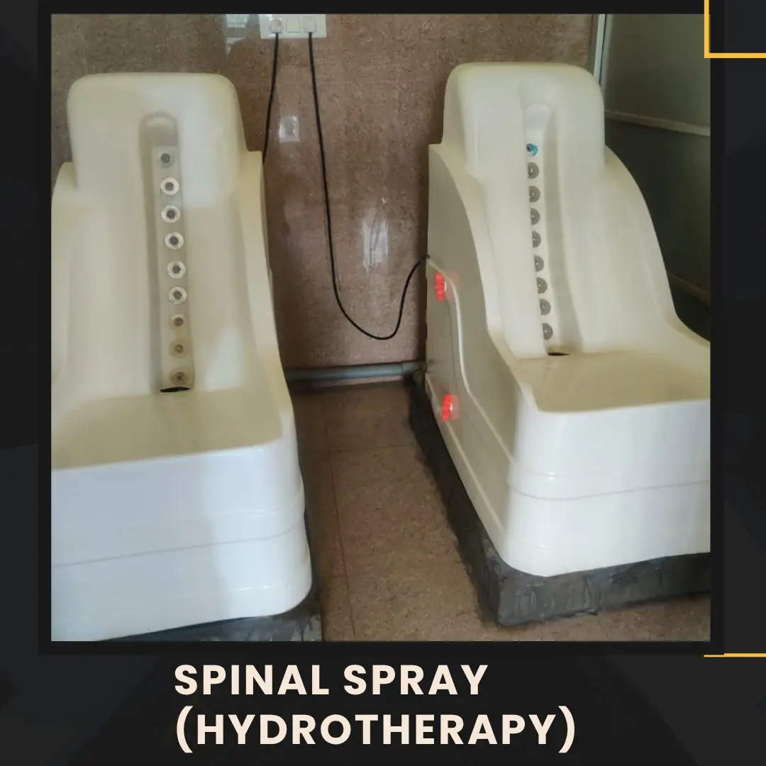 Pic of Spinal Spray equipment at Samhita Wellness Retreat